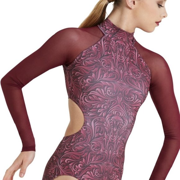 New Leotard MC LC Balera Mesh Dance Lyrical Jazz Gymnastics Cheer Girls Costume - Picture 2 of 8